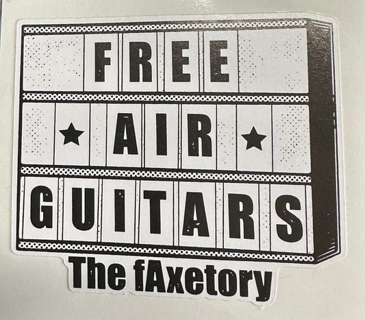 fAxetory “Free Air Guitars” Sticker