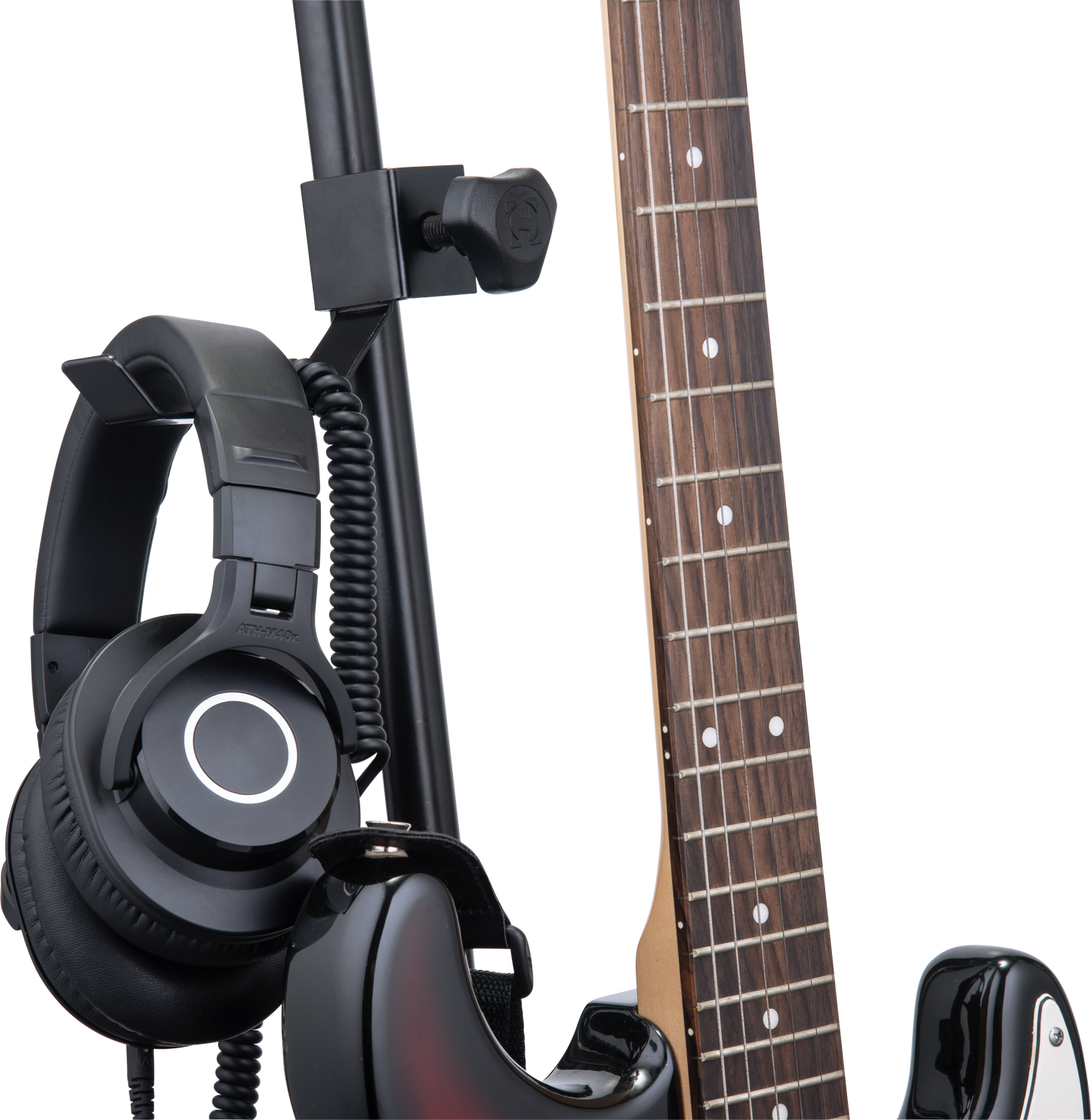 GUITAR STRAP AND HEADPHONE HOLDER